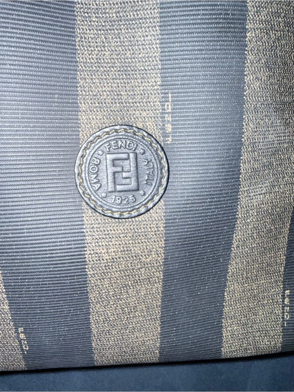 Fendi Penguin Striped Tote Bag